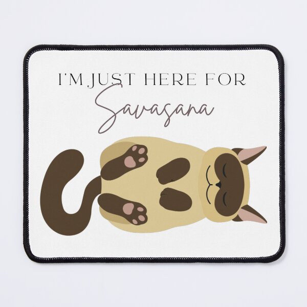 Item preview, Savasana. Corpse Yoga Pose. Yoga Cat designed and sold by antevasinart.