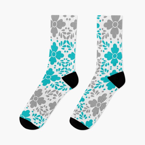 Item preview, Blue and Gray Flower Pattern designed and sold by Jessi-Sketches.