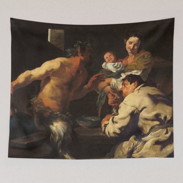 Item preview, The Satyr and the Peasant | Johann Liss | 1626 Renaissance Greek Mythology Art designed and sold by CJET.