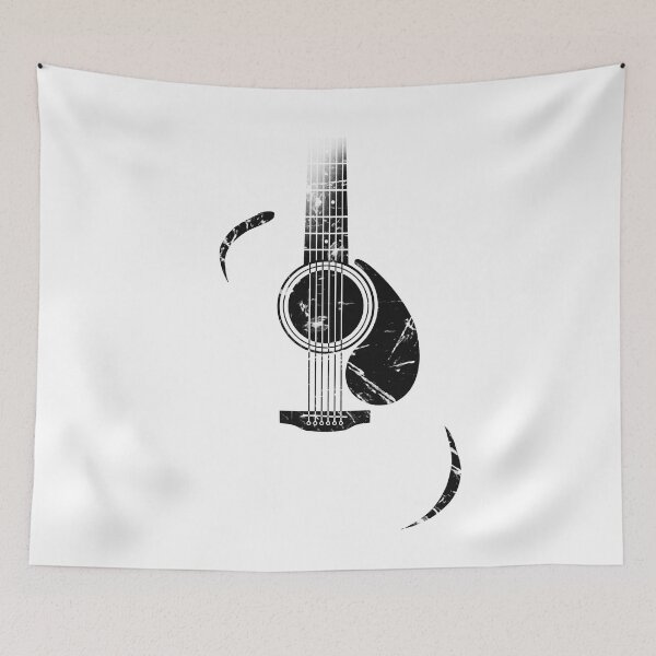 Item preview, Acoustic Guitar Silhouette - Grunge designed and sold by RoninUnknown.