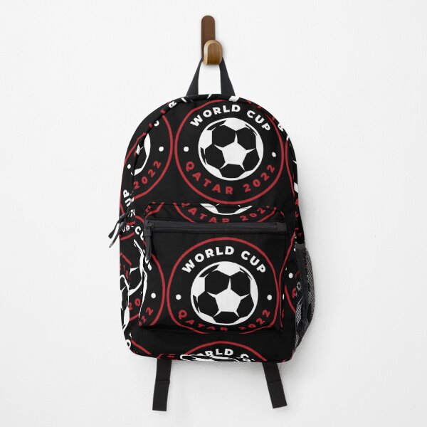 FIFA World Cup Qatar 2022 Soccer Drawstring Backpack, Large Capacity Sports  Ball Cinch Gym Bag, White