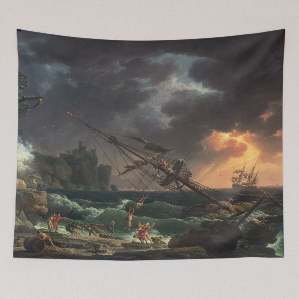 Item preview, The Shipwreck | Claude-Joseph Vernet | 1772 Ocean Storm Marine Ship Art designed and sold by CJET.