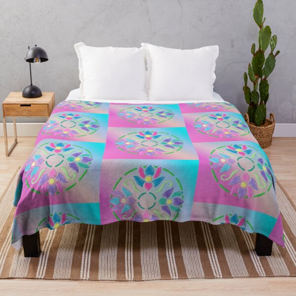 Item preview, Sweet colours galore flower tile by patjila 2022 designed and sold by patjila.