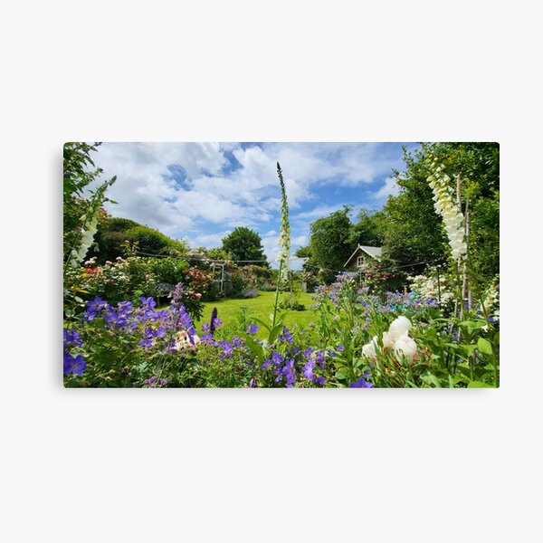 A Welsh, English Country Garden Canvas Print