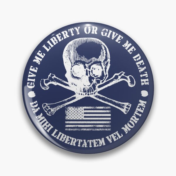 Artikelvorschau, Gib mir Freiheit oder gib mir Todesschädel Jolly Roger Patriotic entworfen und verkauft von tronictees.