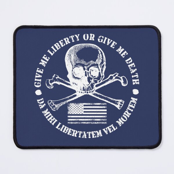 Item preview, Give Me Liberty Or Give Me Death Skull Jolly Roger Patriotic designed and sold by tronictees.