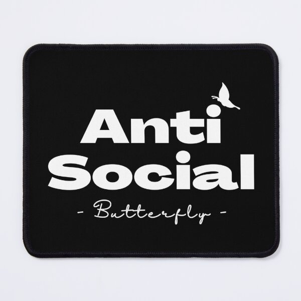 Item preview, Anti social butterfly designed and sold by pnkpopcorn.