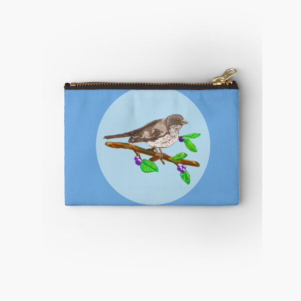 Item preview, Sparrow on branch with Berries designed and sold by VerdeDoodleDuck.