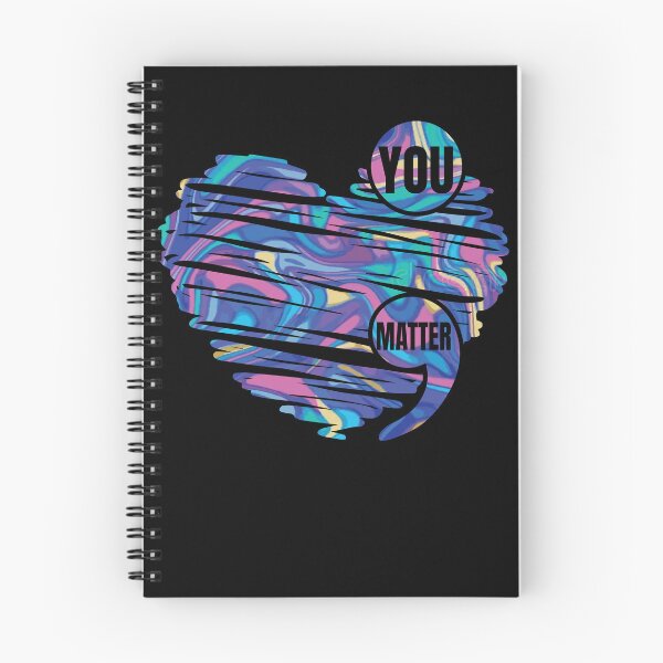 Item preview, You Matter Suicide Awareness Month Heart Semi Colon Gear designed and sold by DynamicDesign.