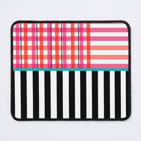 Item preview, Gingham: Strawberry Flavor + Stripe II designed and sold by ArtInLifestyle.