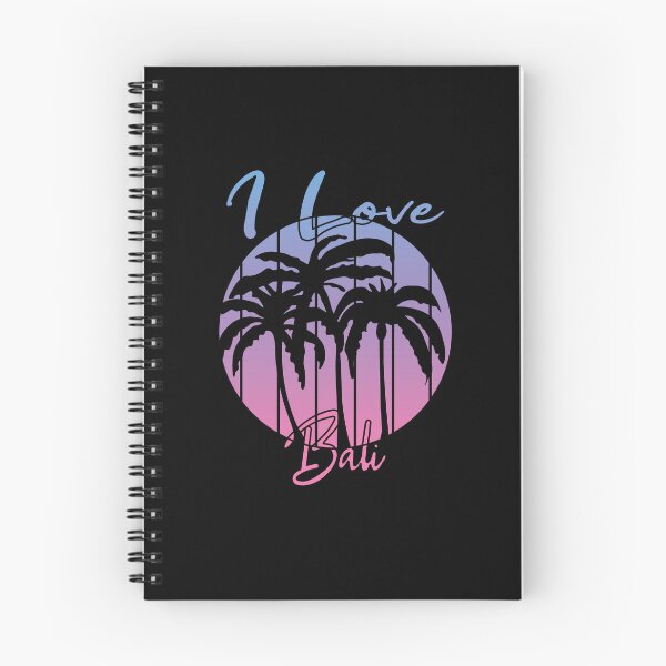 Item preview, I LOVE BALI BLUE PINK SKY PALM TREES designed and sold by DeliveryGeorge.