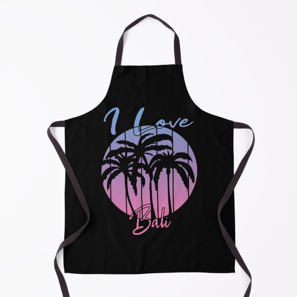 Item preview, I LOVE BALI BLUE PINK SKY PALM TREES designed and sold by DeliveryGeorge.