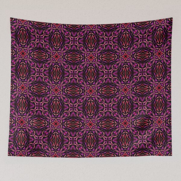 Item preview, Geometrical fractal art of rectangles and fixtures of parallel structures and saturated colors 43 designed and sold by Shape-And-Color.