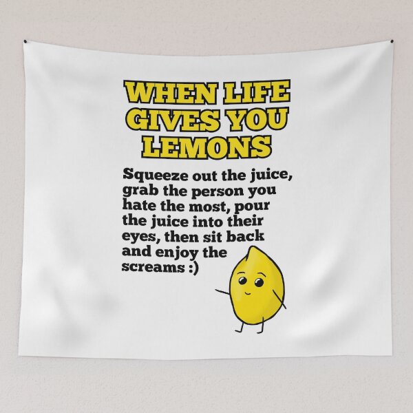 Item preview, When Life gives you Lemons - Alternate Ending (White background) designed and sold by DuckvilleStudio.