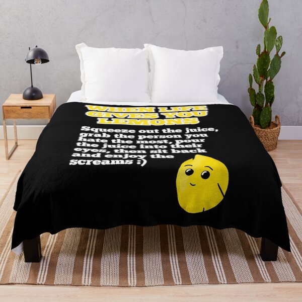 Item preview, When Life gives you Lemons - Alternate Ending (Black background) designed and sold by DuckvilleStudio.