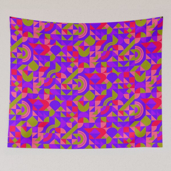 Item preview, geometric colorful patterns conceptual Art - Abstract Neo Geo graphic design designed and sold by Design Repo.