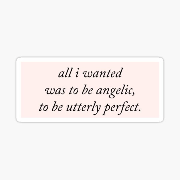 Vista previa del artículo con la obra «angelical y perfecto», diseñado y vendido por kassiopeiia.