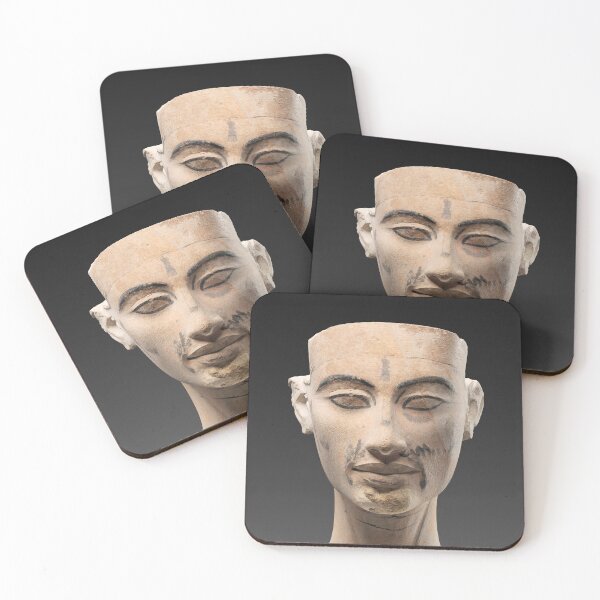Item preview, Ancient Egypt -  Incomplete Statue Head of Queen Nefertiti (With Correction Information of the Sculptor) - BigArt designed and sold by BigArt.