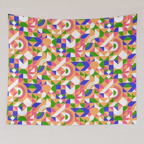 Item preview, geometric colorful patterns conceptual Art - Abstract Neo Geo graphic design designed and sold by Design Repo.
