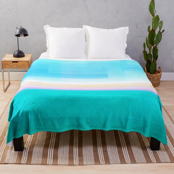Item preview, STYLISH PAINT BLUE CYAN WHITE MARINE AQUA BLOCKISM. designed and sold by Ralek.