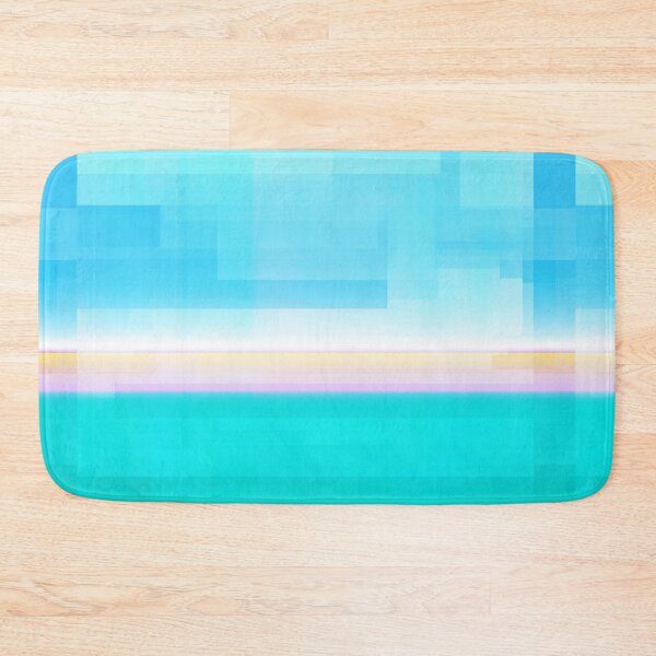 Item preview, STYLISH PAINT BLUE CYAN WHITE MARINE AQUA BLOCKISM. designed and sold by Ralek.