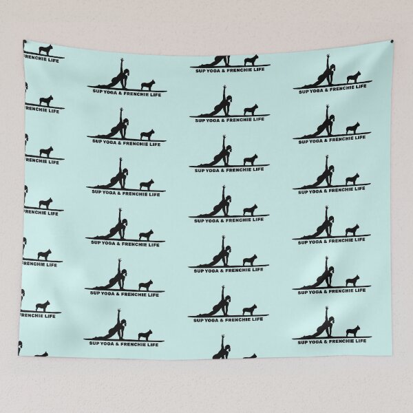 Item preview, SUP Yoga & Frenchie Life Paddleboarding Dog Mom designed and sold by Guarddogdrive.
