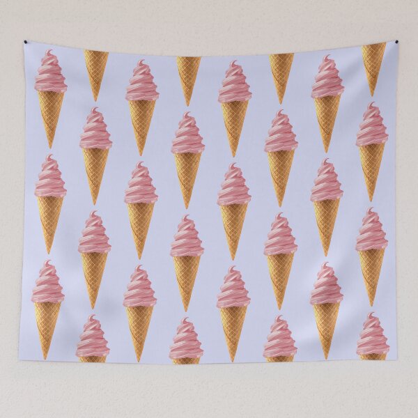 Item preview, Pink Soft Serve Strawberry Icecream Cone designed and sold by Deborah Camp.