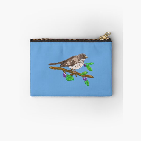 Item preview, Sparrow on branch with Berries designed and sold by VerdeDoodleDuck.