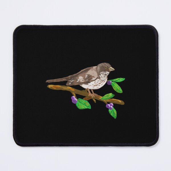 Item preview, Sparrow on branch with Berries designed and sold by VerdeDoodleDuck.