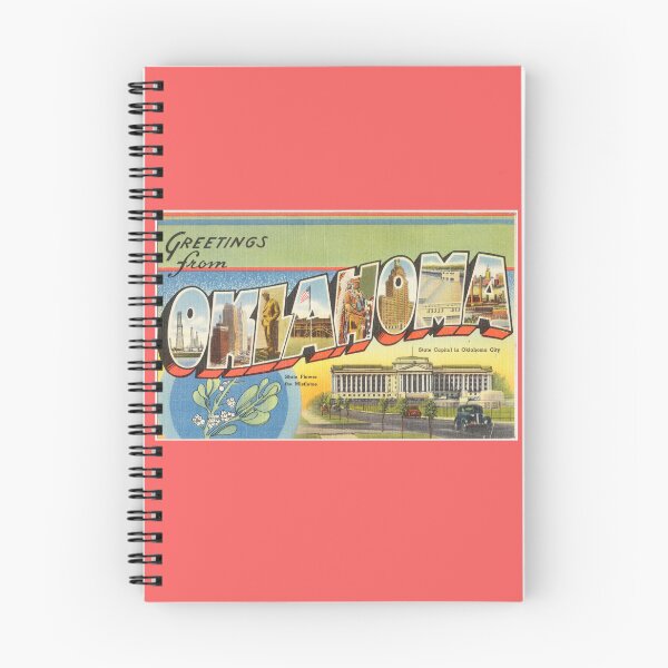 Item preview, Greetings from Oklahoma Retro Post Card Image designed and sold by stephensmith999.