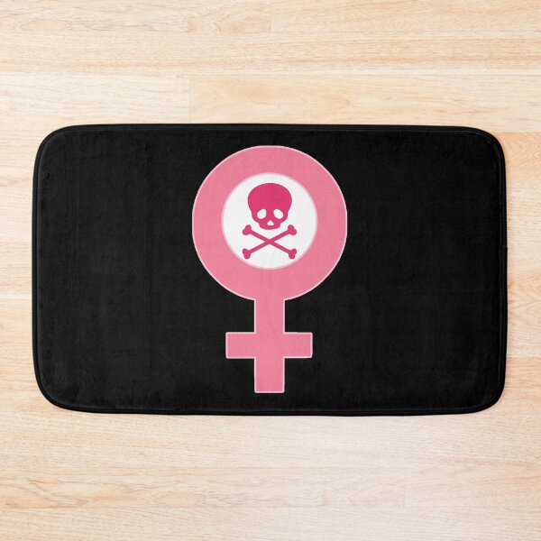 Item preview, Female Symbol with Skull and Crossbones Pink designed and sold by iduzarts.