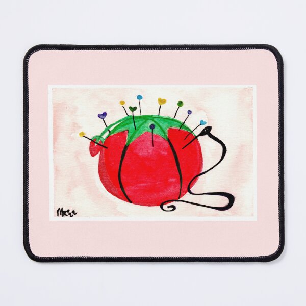Item preview, Pincushion watercolor designed and sold by MinuitRoux.