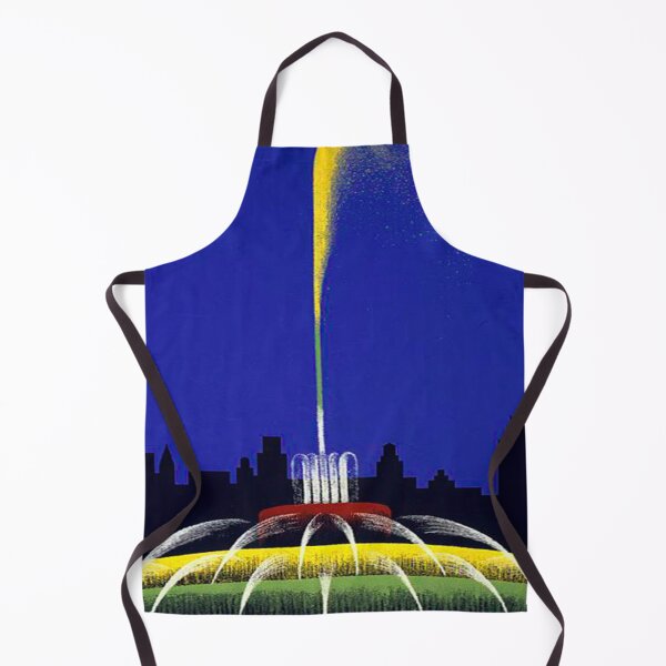 Item preview, Buckingham Fountain Chicago Retro Poster - Vintage Chicago Tourism 1939 designed and sold by molamode.