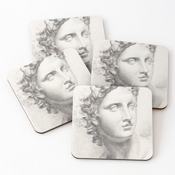 Item preview, Academiestudie naar een gips van een antiek beeld manskop designed and sold by NickLivin.