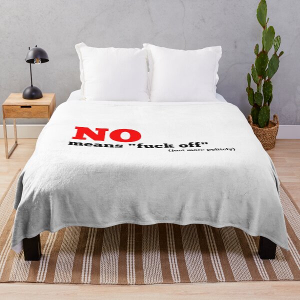 Item preview, no means... simple slogan (black) designed and sold by DuckvilleStudio.