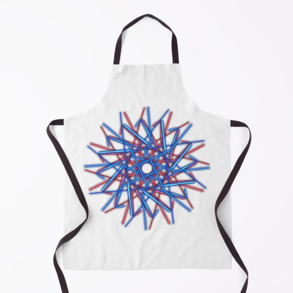 Item preview, Blue and red star, abstract art designed and sold by Meo Design.