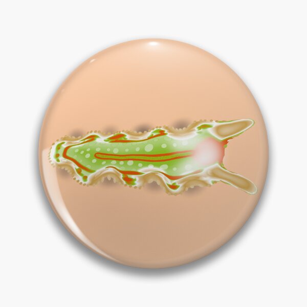 Item preview, Turbellaria, green and orange version designed and sold by Osher-BioArt.