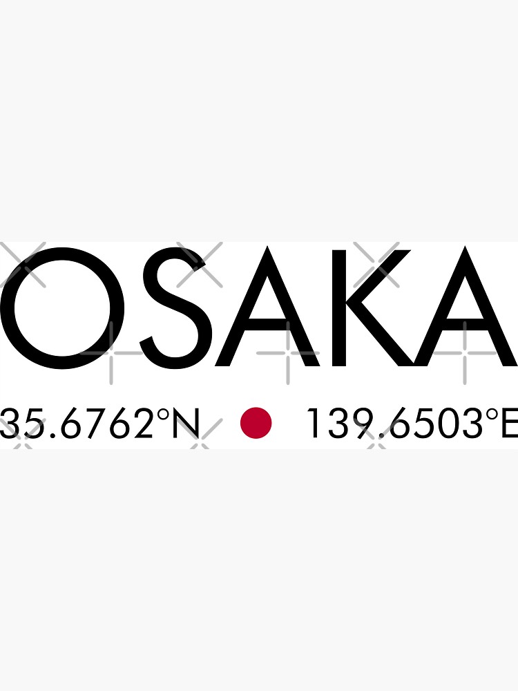 Japan - Osaka City Coordinates