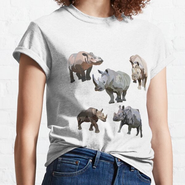 Vista previa del artículo con la obra «Especies de rinocerontes», diseñado y vendido por thezoogirl.