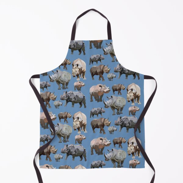 Item preview, R is for Rhino, Rhino Illustration – Powerful and Endangered Safari Animal Artwork designed and sold by PrettylittlepastelUk.