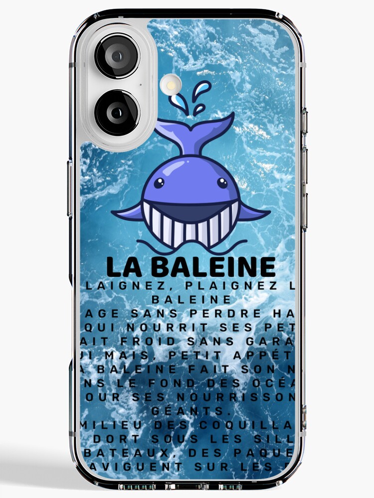 Coque iPhone for Sale avec l'œuvre « La baleine un poème de Robert