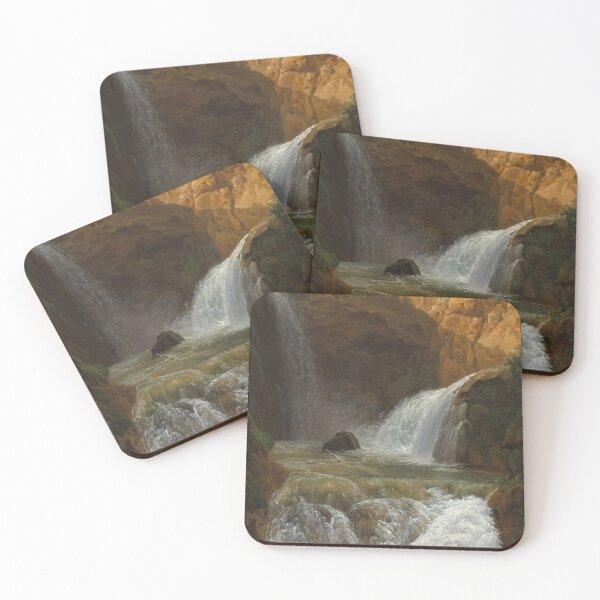 Item preview, View of the Waterfalls at Tivoli | Jean Joseph Xavier Bidauld | 1788 Italian Nature Art designed and sold by CJET.