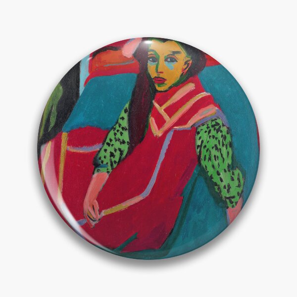 Item preview, Ernst Ludwig Kirchner Lina Franziska Fehrmann Seated Girl 1920 designed and sold by Sky-Art-80s.