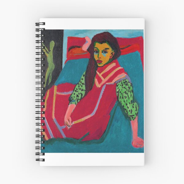 Artikelvorschau, Ernst Ludwig Kirchner Lina Franziska Fehrmann Sitzendes Mädchen 1920 entworfen und verkauft von Sky-Art-80s.