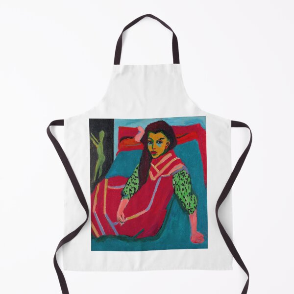 Item preview, Ernst Ludwig Kirchner Lina Franziska Fehrmann Seated Girl 1920 designed and sold by Sky-Art-80s.