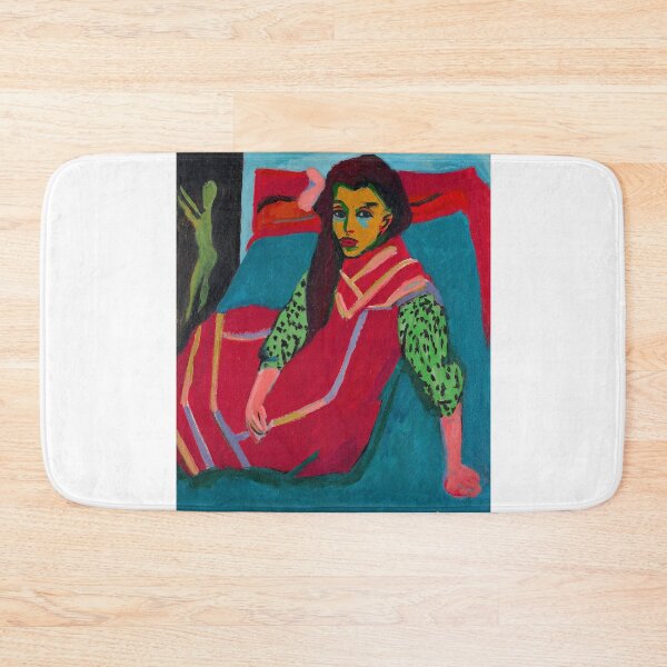 Item preview, Ernst Ludwig Kirchner Lina Franziska Fehrmann Seated Girl 1920 designed and sold by Sky-Art-80s.