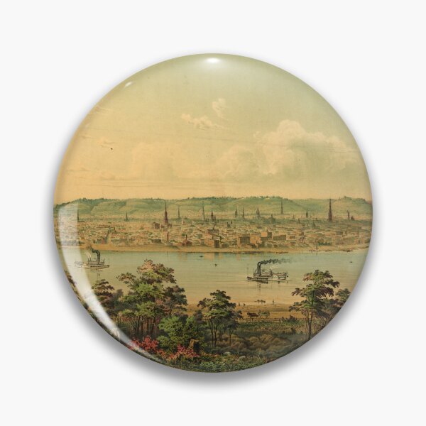 Item preview, Cincinnati Ohio from a point west of Covington, KY (circa 1880) designed and sold by allhistory.