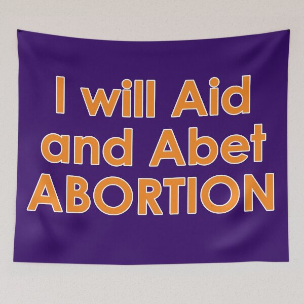Item preview, I will aid and abet abortion designed and sold by UDesign04.