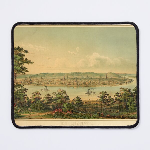 Item preview, Cincinnati Ohio from a point west of Covington, KY (circa 1880) designed and sold by allhistory.