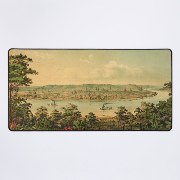 Item preview, Cincinnati Ohio from a point west of Covington, KY (circa 1880) designed and sold by allhistory.